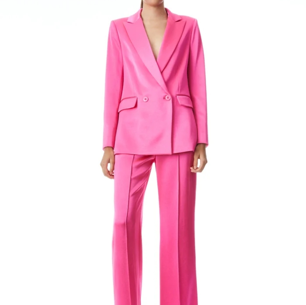 Dylan high waisted wide leg pants in Wild Pink